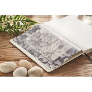 Libreta A5 cartón reciclado con hojas rayadas
